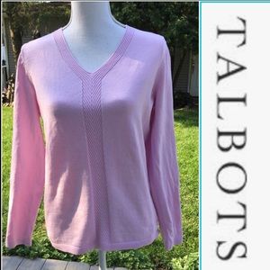 Talbots Light Pink V-Neck Sweater